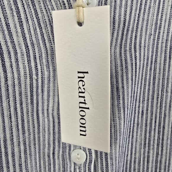 NEW HEARTLOOM Nicolette Stripe dress in blue and white Size Medium NWT - Picture 8 of 16